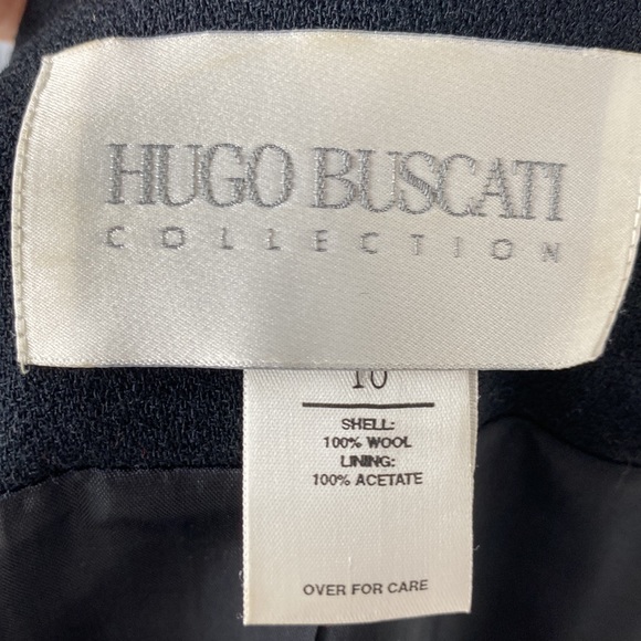 Hugo Buscati Fitted Blazer Black 10 - Picture 4 of 4